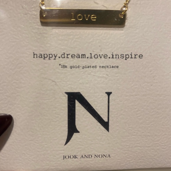 JOOK AND NONA- FabFitFun X JN Tag Necklace (LOVE) - Picture 2 of 4